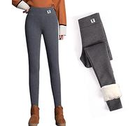 CheChury Leggins para Mujer Invierno Mallas de Deporte Cálido Térmico Leggings Pantalones Winter Thick Warm Fleece Lined Pantalones Deportivos Elásticos Cintura Alta para Reducir Vientre