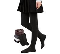 CheChury Medias Niñas Invierno Medias Termicas Opacas Media Forro Polar Niñas Media Warm Color Carne Mallas Térmicas Elásticas Doble Forro Leggings Cintura Alta Sin Costura Leotardos de Ballet Niña