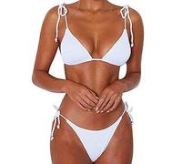 CheChury Mujer Bikini de Lazo Lateral Push Up Traje de Baño de Dos Piezas Triángulo de la Parte Inferior Descarada Sexy Bikinis Brasileño