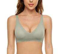 CheChury Mujer Sujetadores sin Costuras Push Up Básico Sujetadores Deportivos Transpirables Diario Ropa Interior Acolchado Fitness Yoga Sujetador Elástico de 1/2 Piezas