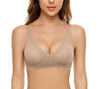 CheChury Mujer Sujetadores sin Costuras Push Up Básico Sujetadores Deportivos Transpirables Diario Ropa Interior Acolchado Fitness Yoga Sujetador Elástico de 1/2 Piezas