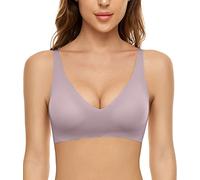 CheChury Mujer Sujetadores sin Costuras Push Up Básico Sujetadores Deportivos Transpirables Diario Ropa Interior Acolchado Fitness Yoga Sujetador Elástico de 1/2 Piezas