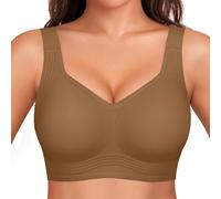 CheChury Sujetador Mujer Sujetadores sin Costuras Bralette sin Aros Bra Básico Push Up Sujetadores Cuello V Sujetador Sin Aro Bralette Básicos Comodos Acolchado Mujer Comodos Bra