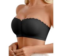 CheChury Sujetador sin Tirantes sin Aros Bandeau Top Push up para Mujer Comodos Sujetadores Tallas Grandes Multifunción Ajustables Bralette Invisible Reductor Costuras Básico Soporte Antideslizante