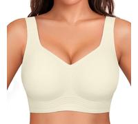 CheChury Sujetadores sin Aros Mujer Sujetador Push Up sin Costuras con Relleno Bralette Cuello en V Sexy Sostenes Básicos Sujetador Bandolera Ajustable Reductores Comodos Bra Deportivo Suaves Elástico