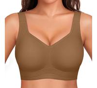 CheChury Sujetadores sin Aros Mujer Sujetador Push Up sin Costuras con Relleno Bralette Cuello en V Sexy Sostenes Básicos Sujetador Bandolera Ajustable Reductores Comodos Bra Deportivo Suaves Elástico
