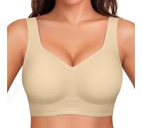 CheChury Sujetadores sin Aros Mujer Sujetador Push Up sin Costuras con Relleno Bralette Cuello en V Sexy Sostenes Básicos Sujetador Bandolera Ajustable Reductores Comodos Bra Deportivo Suaves Elástico