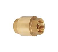 Check Brass Construction Vertical Mount Internal Thread Connection Spring Loaded for High Pressure Applications Large Flow Check
