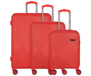 Check.In Juego de maletas de 4 rollos Liverpool 3pcs. rojo