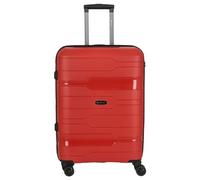 Check.in Memphis - Carrito de 4 ruedas (67 cm), color rojo