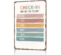 Check In On Your People Aluminum Wall Sign Gift 8 X 12 in
