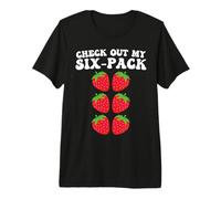 Check out My Six Pack Strawberry Funny Cute Fruit Phrase Camiseta Premium