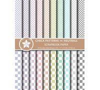 Check Patterns - Neutrals Scrapbook Paper: Double-Sided Neutral-Colored Designs In Small & Large Scales For Scrapbooking, Paper Crafts, And Junk Journaling Projects