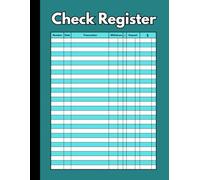 Check Register With Large Lines: 8.5 X 11 Inch 100 Pages | Simplify Your Finances With A Spacious Check Register For Daily Transactions