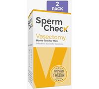Check Vasectomy Home Test Kit - Check Count Post Vasectomía - Paquete de 2 - Fácil de leer, privado - 98% de precisión - Elegible FSA HSA - Aprobado por la FDA