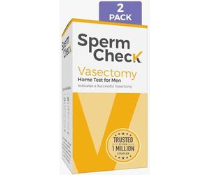 Check Vasectomy Home Test Kit - Check Count Post Vasectomía - Paquete de 2 - Fácil de leer, privado - 98% de precisión - Elegible FSA HSA - Aprobado por la FDA