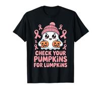 Check Your Pumpkins for Lumpkins Halloween Breast Cancer Camiseta