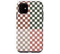 Checkerboard Classic Checkered Checker Earth Beige Colors Carcasa para iPhone 11