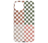 Checkerboard Classic Checkered Checker Earth Beige Colors Carcasa para iPhone 15 Plus