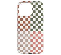 Checkerboard Classic Checkered Checker Earth Beige Colors Carcasa para iPhone 15 Pro MAX