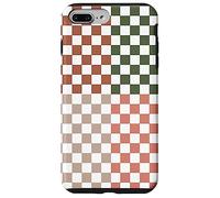 Checkerboard Classic Checkered Checker Earth Beige Colors Carcasa para iPhone 7 Plus/8 Plus