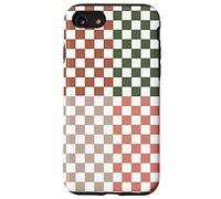 Checkerboard Classic Checkered Checker Earth Beige Colors Carcasa para iPhone SE (2020) / 7/8