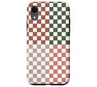 Checkerboard Classic Checkered Checker Earth Beige Colors Carcasa para iPhone XR