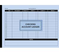 Checking Account Ledger: Stay On Top Of Your Finances, Eliminate Overdrafts, and Gain Full Control Of Your Money, Simple Ledger Book For Tracking Debits, Credits and Balances