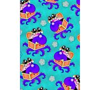 Checklist book: Cute Mimic cover from dungeons and dragons D&D dices, 200 pages of to do lists and notes (Organizer, productivity, tasks planner) purple, pink & turquoise "6 x 9 large"