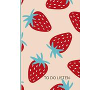 Checklisten Buch/ To do Listen/ 6x9"/ liniert/ Zum Eintragen und Abhaken/ Erdbeer / rot/ rosa: To Do Listen zur täglichen Übersicht