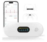 CheckMe DuoEK-S ECG Portátil, con Análisis de Informes ECG, Monitorización de 30s - 5 min, Monitor de ECG Bluetooth con Pantalla OLED de 0,96 pulgadas, APP para iOS & Android