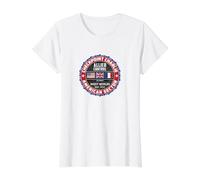 Checkpoint Charlie Guerra Fría Muro de Berlín Alemania Oriental Francia Camiseta gráfica económica, Mujer, Blanco, XL