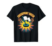 Checkpoint Cheer Pop Culture Retro Videojuego Camiseta