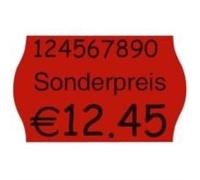 Checkpoint METO Preisauszeichnungs labels , fluorescent red continuously " " Min