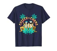 Cheech & Chong Cartoon Couch Palm Trees Camiseta