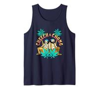 Cheech & Chong Cartoon Couch Palm Trees Camiseta sin Mangas