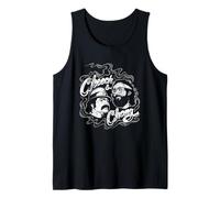 Cheech & Chong Classic Duo Smoke Logo Camiseta sin Mangas