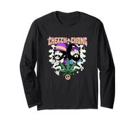 Cheech & Chong Duo Portrait Dice Peace Leaf Manga Larga