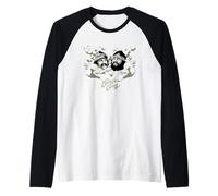 Cheech & Chong Faces Smoke Cloud Camiseta Manga Raglan