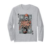 Cheech & Chong Playing Card King Character Distressed Manga Larga