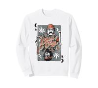 Cheech & Chong Playing Card King Character Distressed Sudadera