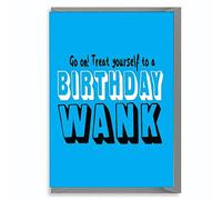 Cheeky Chops Tarjeta de cumpleaños divertida ofensiva grosera para hombre - Cumpleaños W**k FUN01