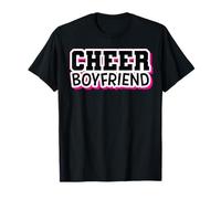 Cheer Boyfriend Orgullosa Animadora BF Animadora Entrenador Fan Camiseta