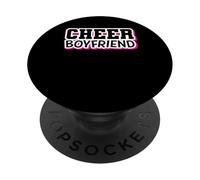 Cheer Boyfriend Orgullosa Animadora BF Animadora Entrenador Fan PopSockets PopGrip Adhesivo