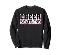 Cheer Boyfriend Orgullosa Animadora BF Animadora Entrenador Fan Sudadera