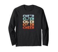 Cheer Cheer Cheer Awesome Squad Tees Cheer Dads and moms Manga Larga
