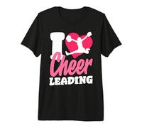 Cheer Cheerleading Heart Me Encanta ser porrista Camiseta Premium