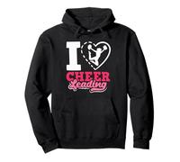 Cheer Cheerleading Heart Me Encanta ser porrista Sudadera con Capucha