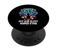 Cheer Dad Cheerleader Cheer Squad Cheer Leading PopSockets PopGrip Adhesivo