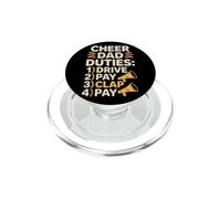 Cheer Dad Duties Drive Pay Clap Pay Padre Deportista - PopSockets PopGrip para MagSafe